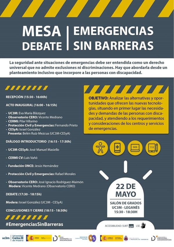 Mesa debate: La perspectiva inclusiva en la gestión de las emergencias. OBSERVATORIO CERO
