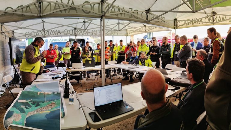 Simulacro de maremoto en Cádiz durante el ejercicio RespuestA-25