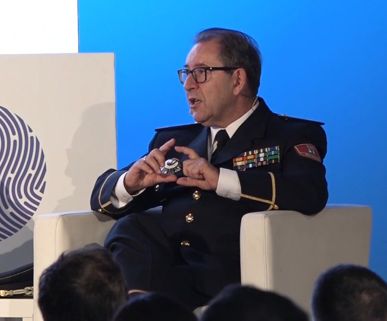 Oskar de Santos Tapia, Jefe Superior de la Policía Municipal de Madrid, durante su intervención en la MR-01 del LOCAL SECURITY Congress.