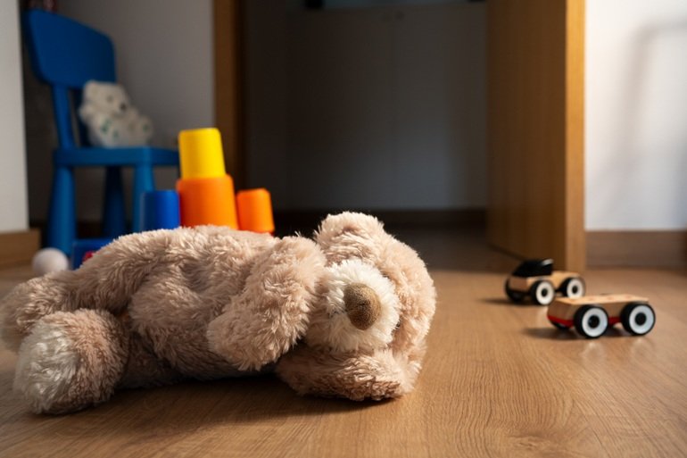 Habitación infantil como representación de los menores afectados por la violencia de género