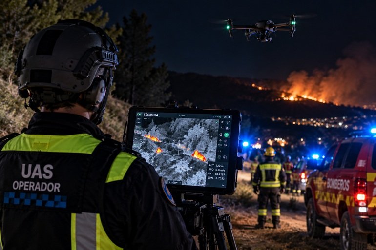 Drones en seguridad y emergencias: hacia la madurez operativa.
Entrevista a Joan Pérez Arteaga, inspector-jefe de Policía Local y coordinador de formación de pilotos de drones en seguridad y emergencias en la UAB-EPSI