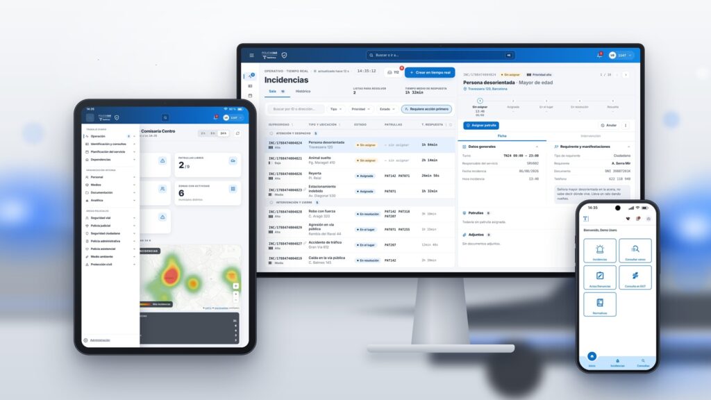 Plataforma Policial de Telefónica para la gestión de incidencias y recursos